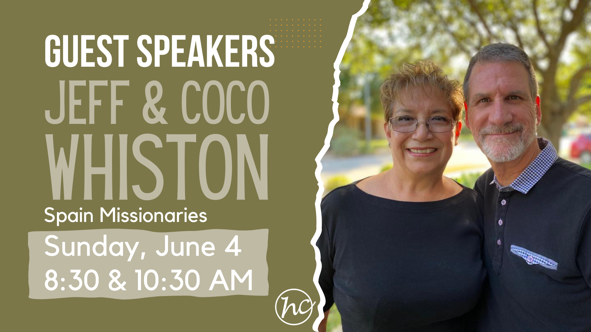 Guest Speakers: Jeff & Coco Whiston